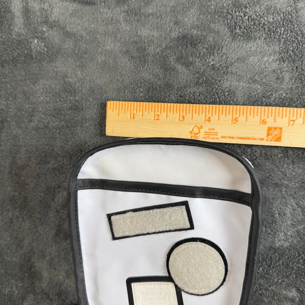 Herschel Supply Co x Joshua Vides Crossbody Shoulder Bag White Black Patch Small